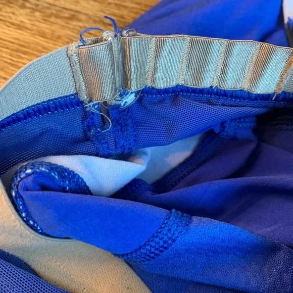 Lululemon cross back workout tank. Size 10. Blue black white. - Picture 9 of 9